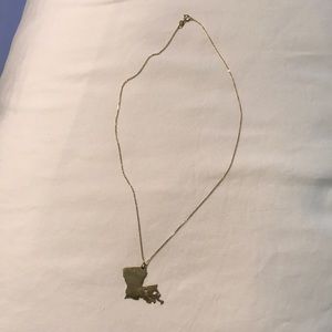 Gold Louisiana necklace